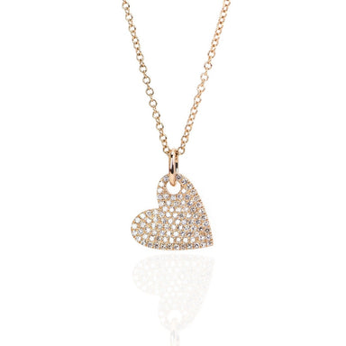 Diamond Heart Necklace by Atheria Jewelry