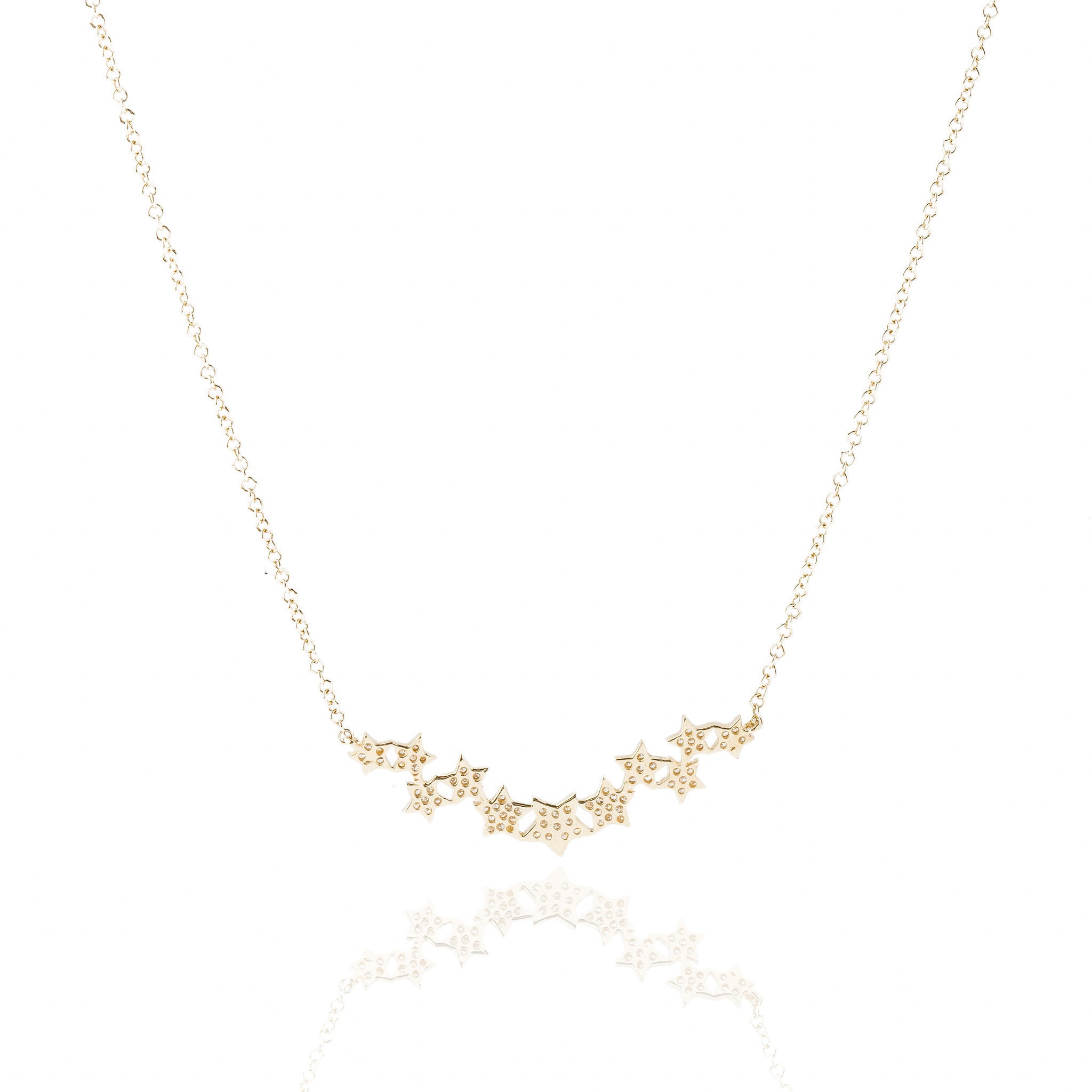 Diamond Stars Necklace by Atheria Jewelry
