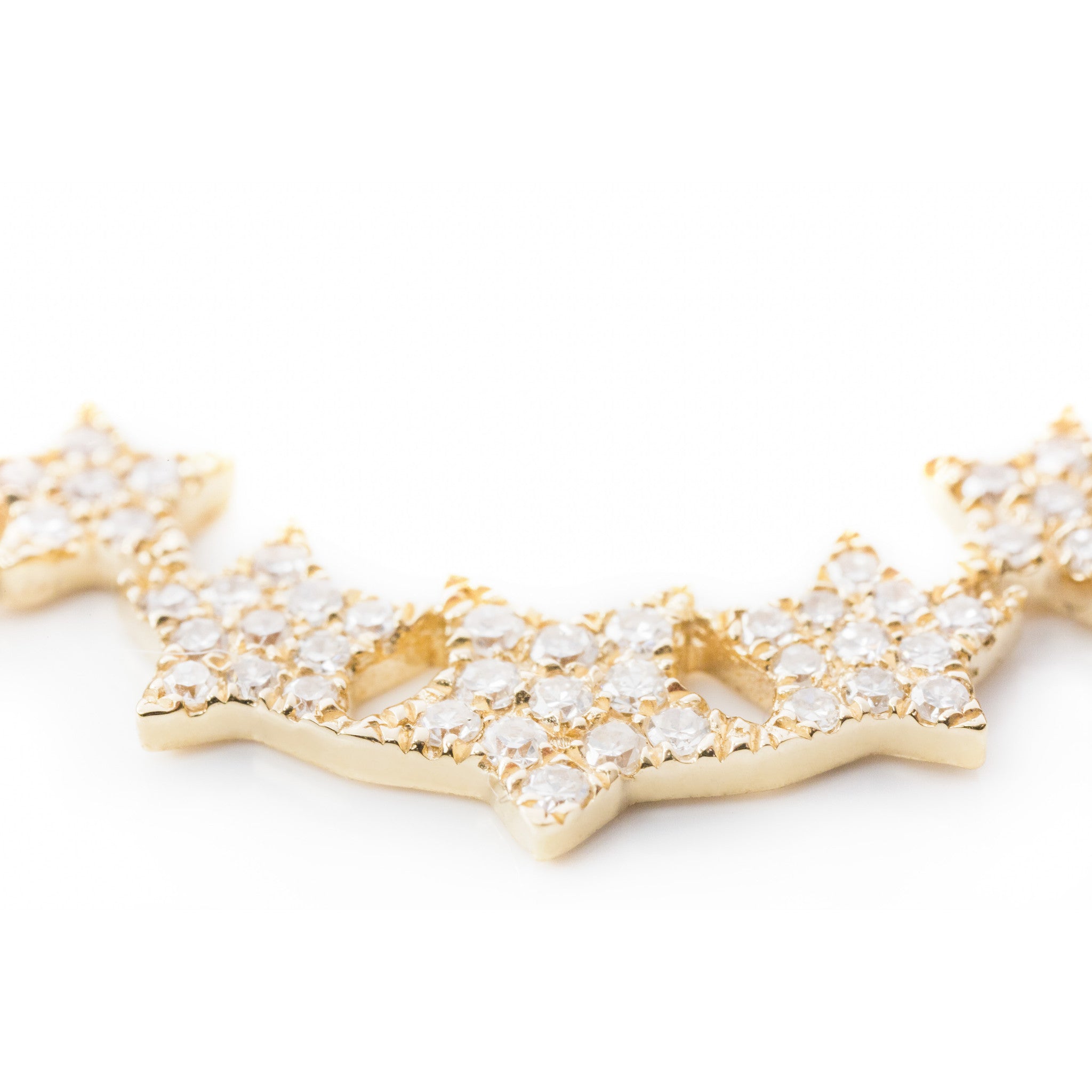 Diamond Stars Necklace by Atheria Jewelry