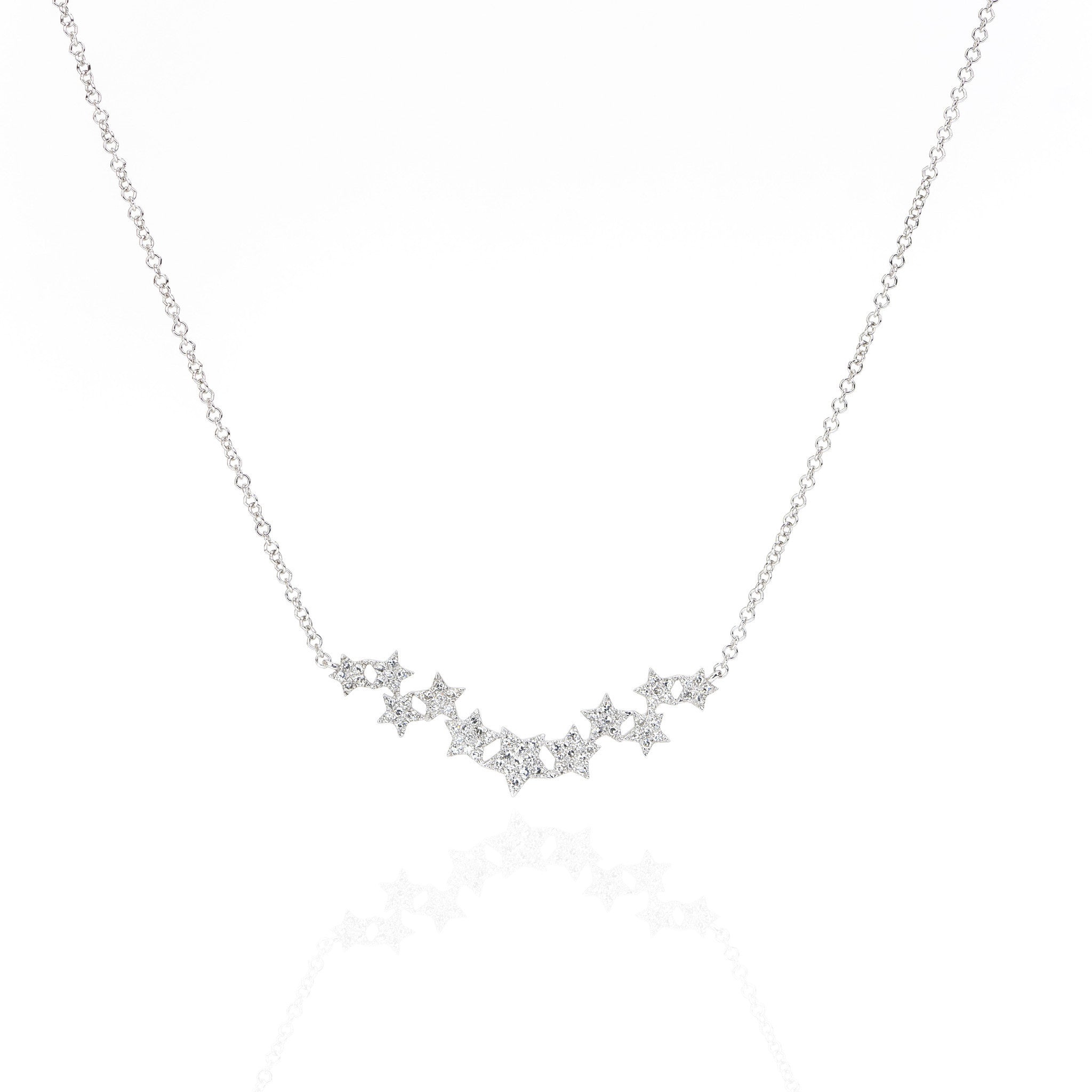 Diamond Stars Necklace by Atheria Jewelry