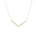 Petite Chevron Diamond Necklace by Atheria Jewelry