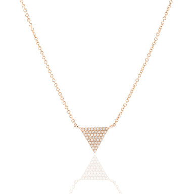 Triangle Diamond Necklace by Atheria Jewelry