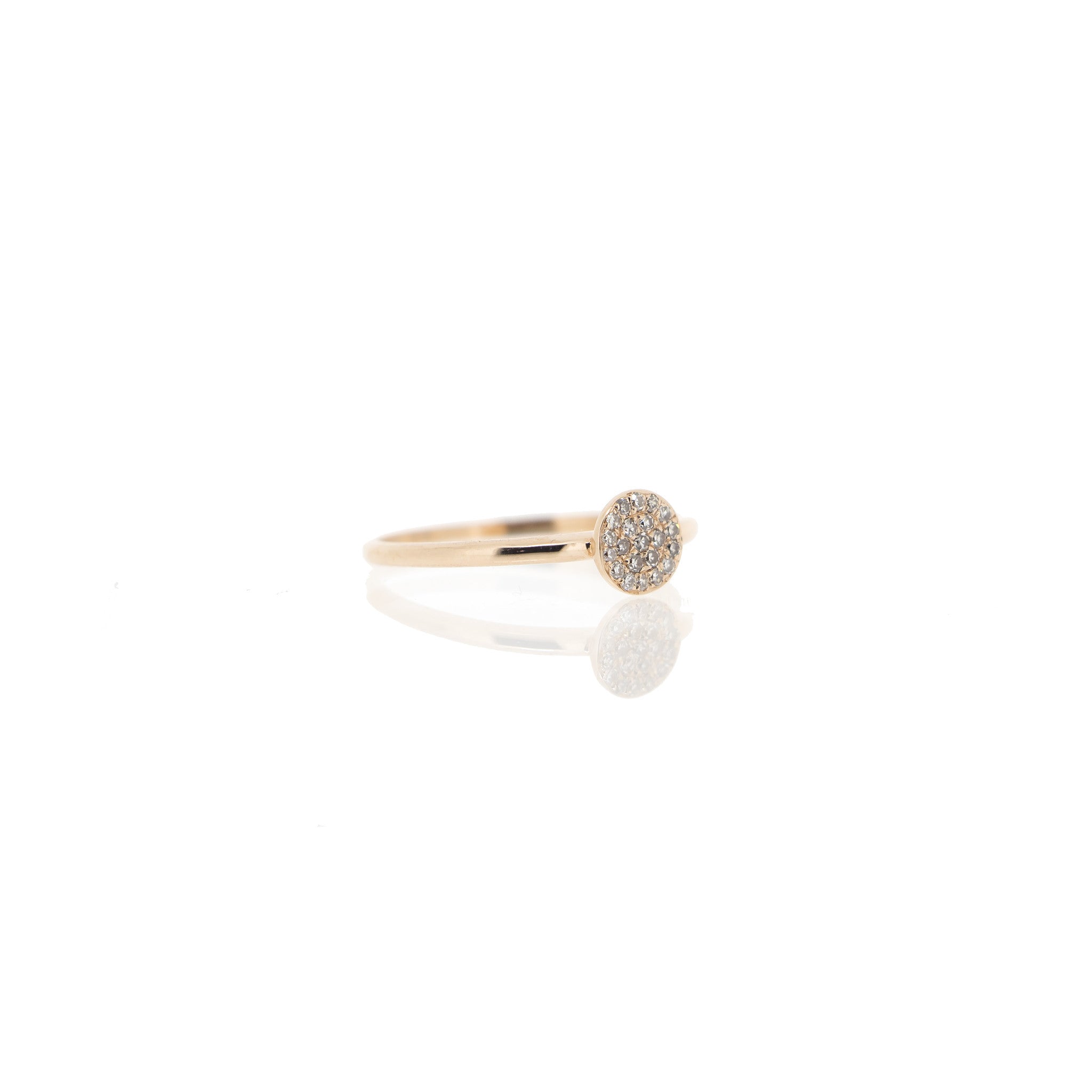 Diamond Disc Ring by Atheria Jewelry