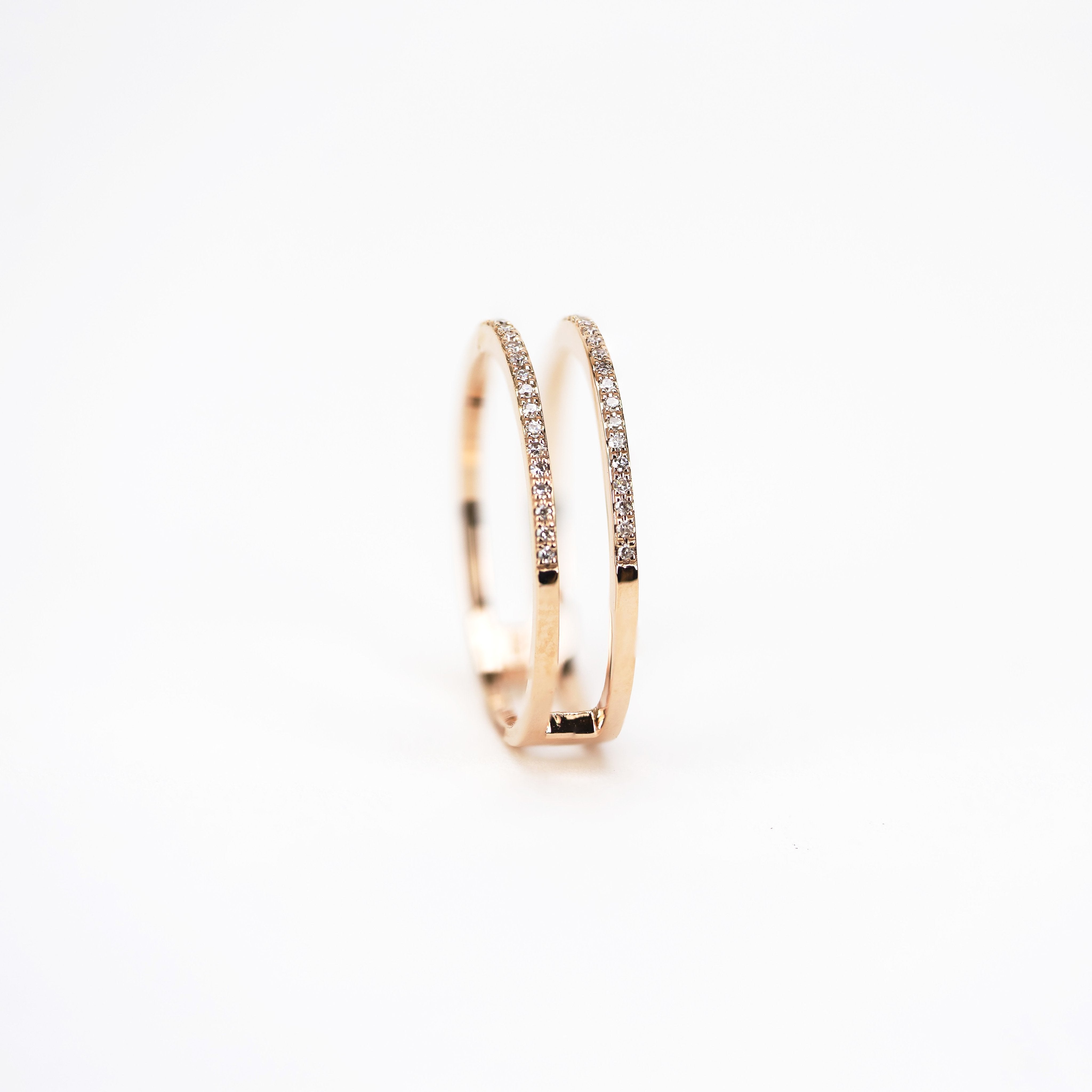 Parallel Diamond Ring by Atheria Jewelry