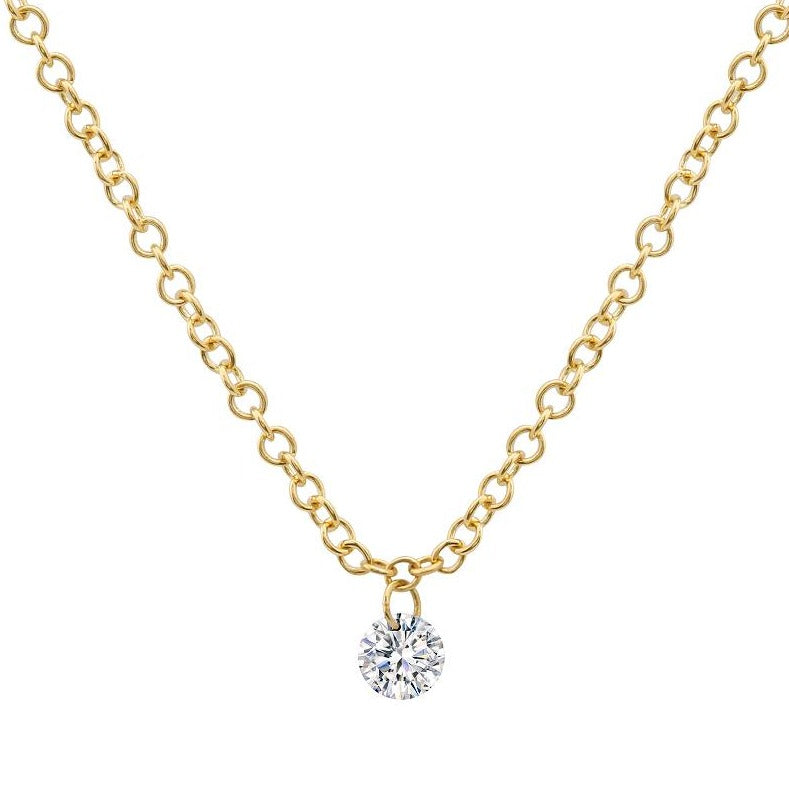 Athena Floating Diamond Necklace