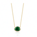 Daniela Organic Emerald and Diamond Necklace