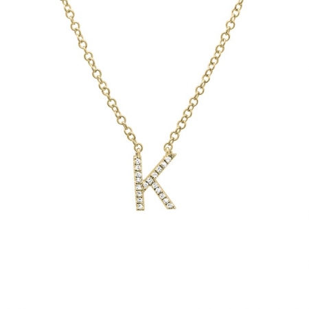 Alyssa Initial Diamond Necklace K