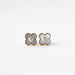 Alexis Mother of Pearl and Diamond Clover Earrings