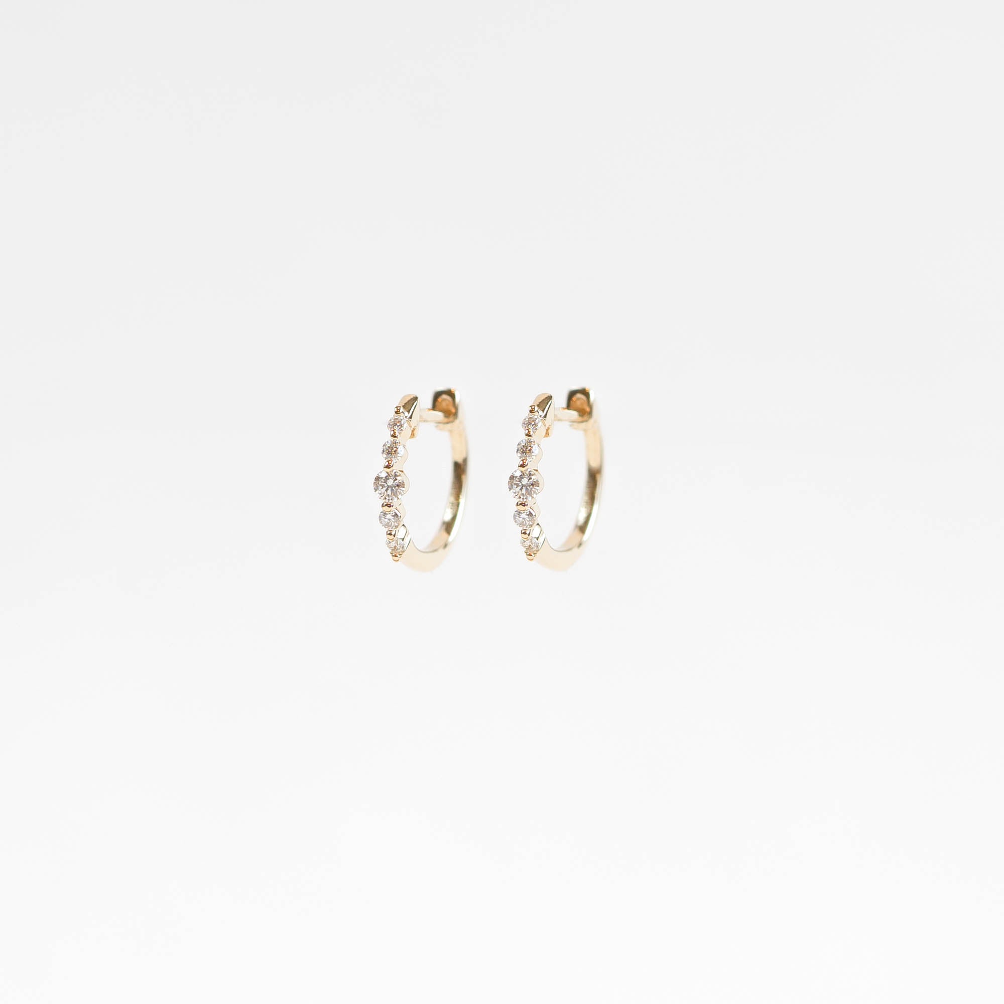 Eden Diamond Huggie Earrings