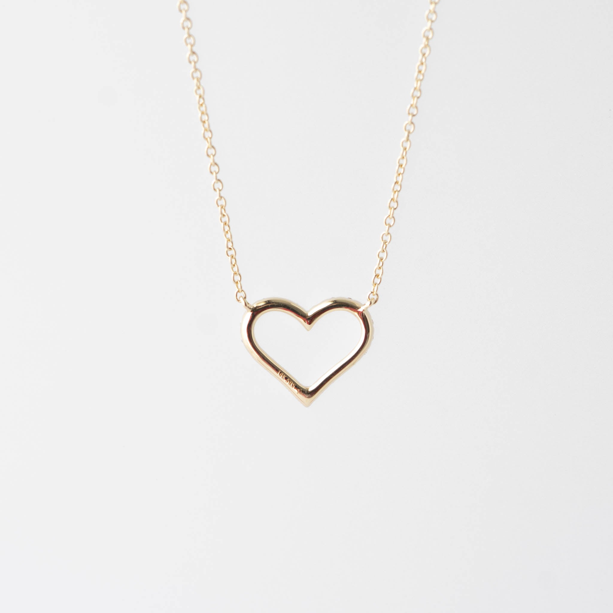 Faith Diamond Heart Necklace