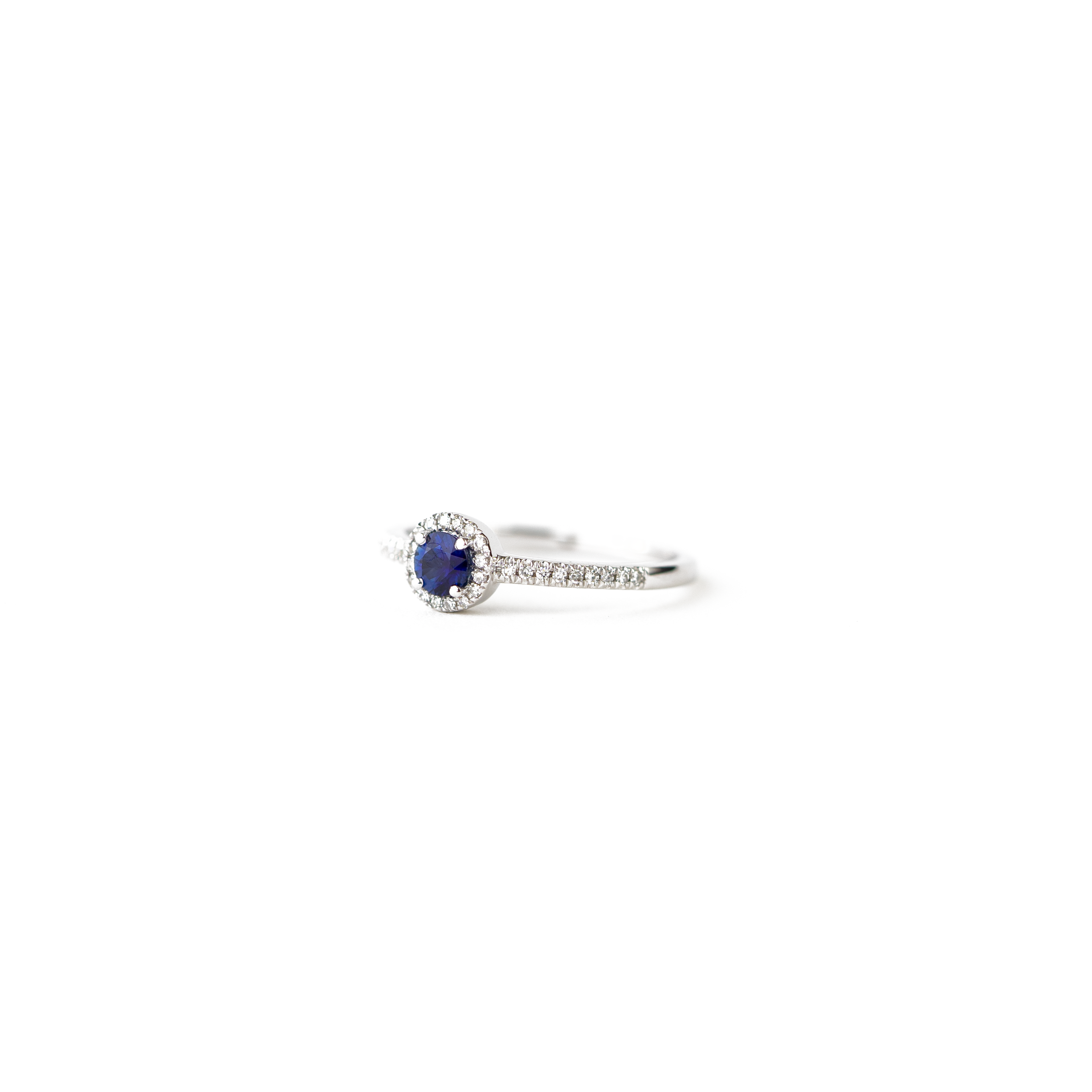 Kimberly Blue Sapphire and Diamond Ring