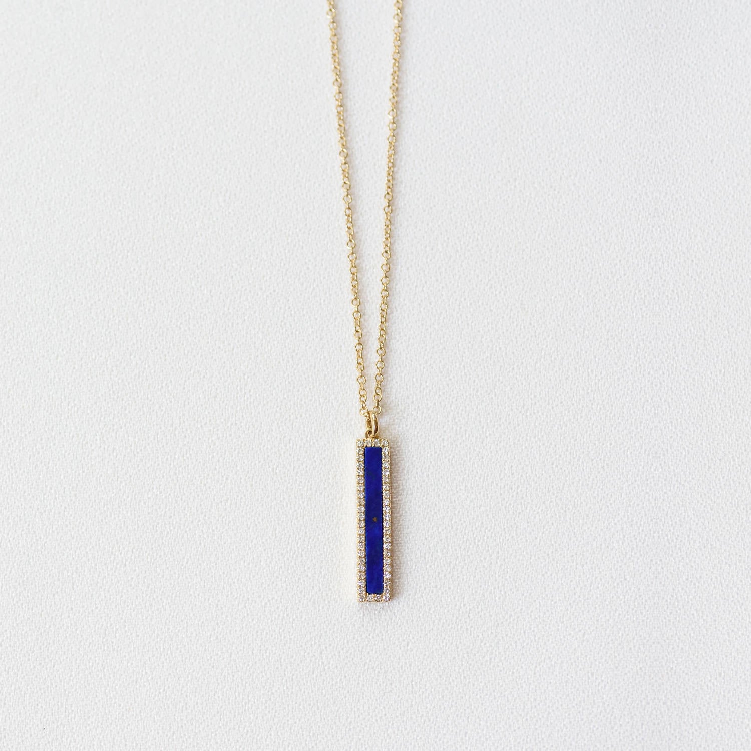 Addison Lapis and Diamond Necklace