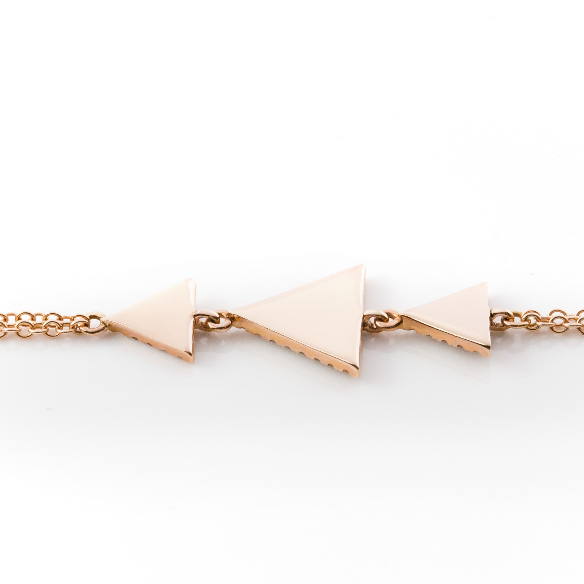 Multi Triangle Diamond Bracelet by Atheria Jewelry
