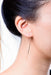 Rose Gold Minimalist Ear Loops on Model