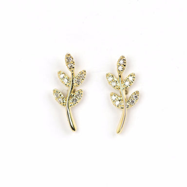 5 Petal Leaf Earrings by Atheria Jewelry