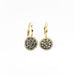 Champagne and White Diamond Meteorite Earrings by Atheria Jewelry
