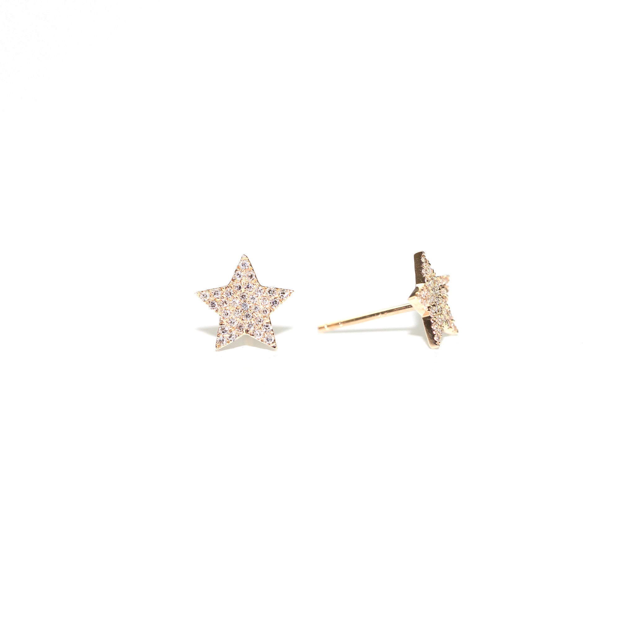 Diamond Star Earrings by Atheria Jewelry