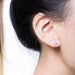 Grace Diamond Cross Earring Studs by Atheria Jewelry