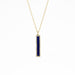 Addison Lapis and Diamond Necklace by Atheria Jewelry