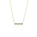 Baguette Diamond Bar Necklace by Atheria Jewelry