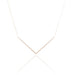 Chevron Diamond Necklace by Atheria Jewelry