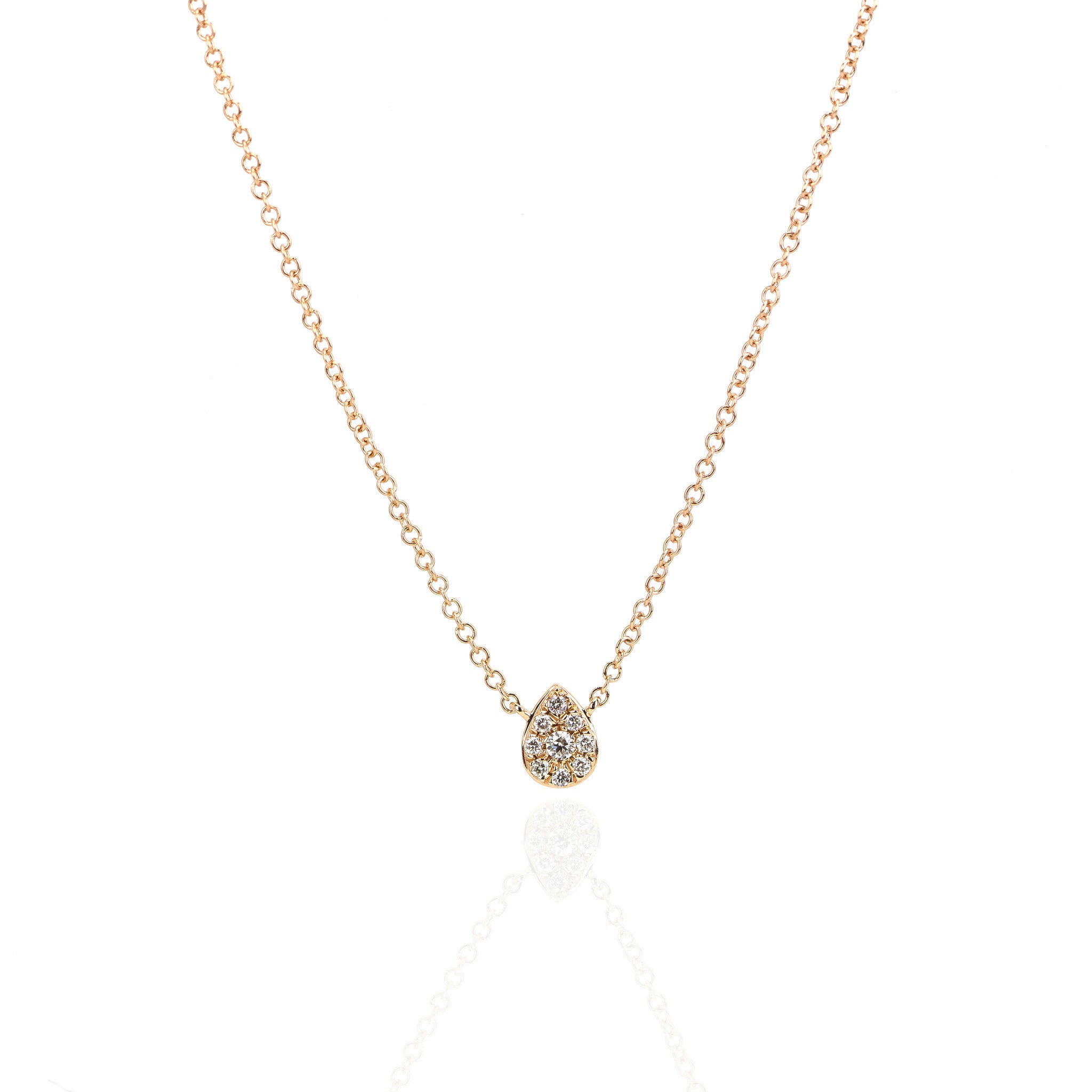 Dew Drop Diamond Necklace by Atheria Jewelry