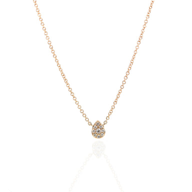 Dew Drop Diamond Necklace by Atheria Jewelry