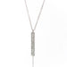 Diamond Bar Lariat Necklace by Atheria Jewelry