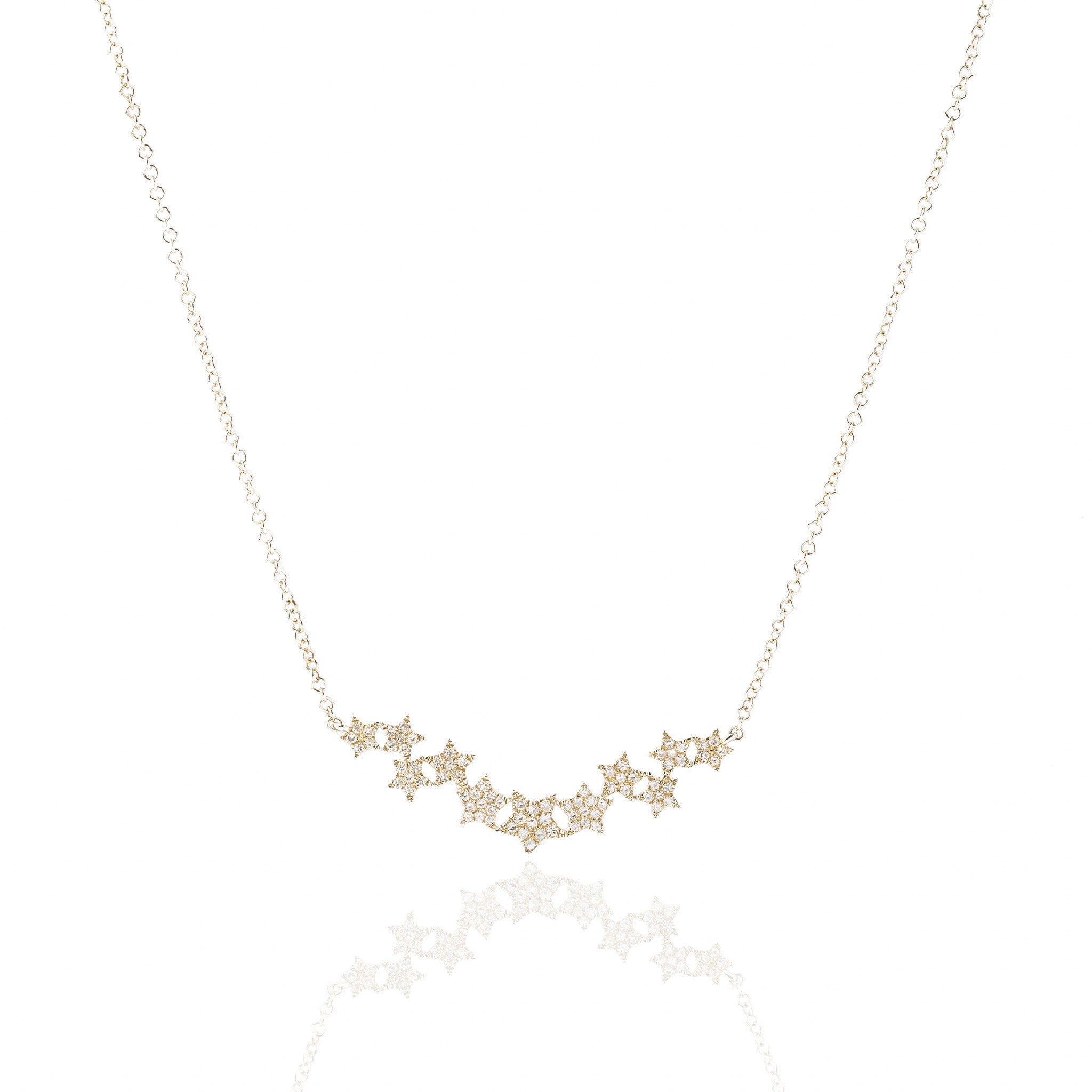 Diamond Stars Necklace by Atheria Jewelry