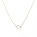 Open Teardrop Diamond Necklace by Atheria Jewelry