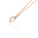 Open Teardrop Diamond Necklace by Atheria Jewelry