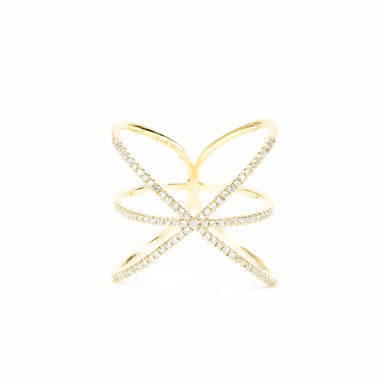 Asterisk Diamond Ring by Atheria Jewelry