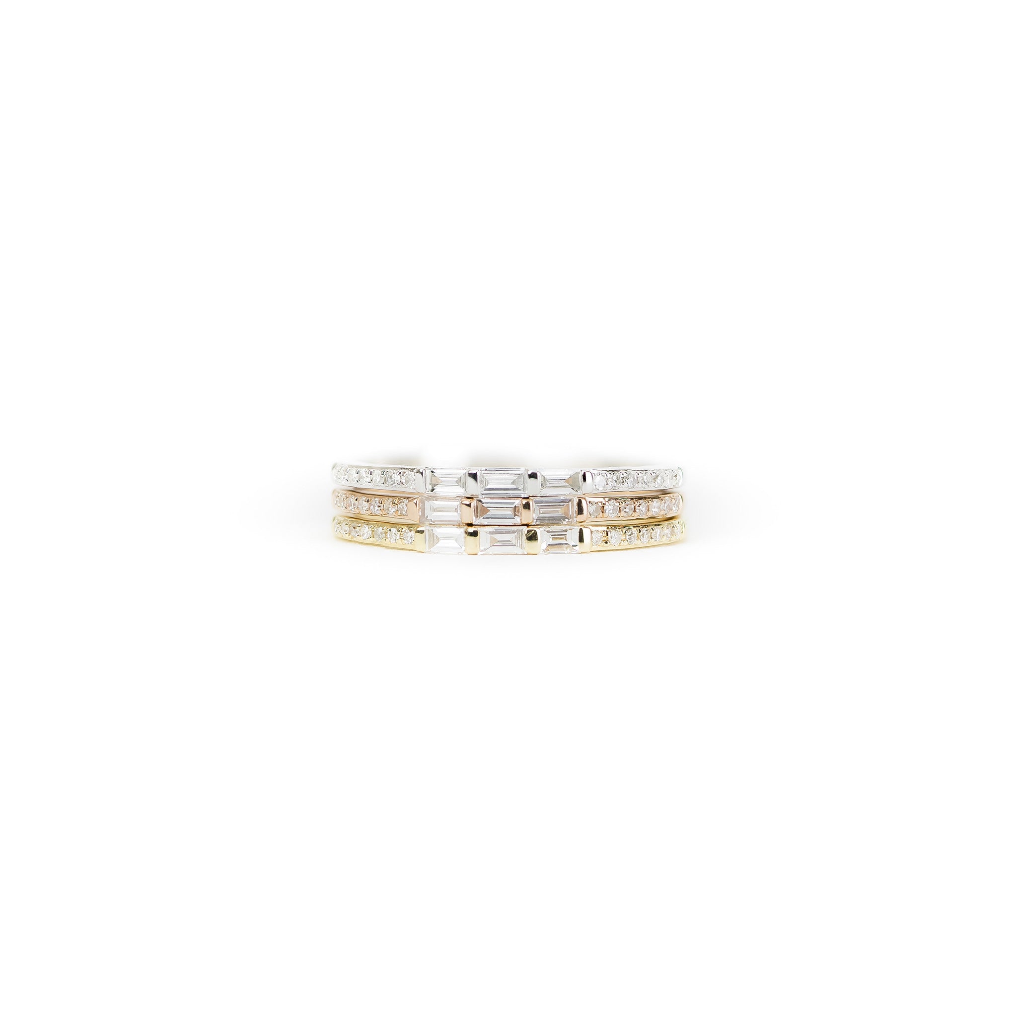 Baguette Diamond Band Ring by Atheria Jewelry