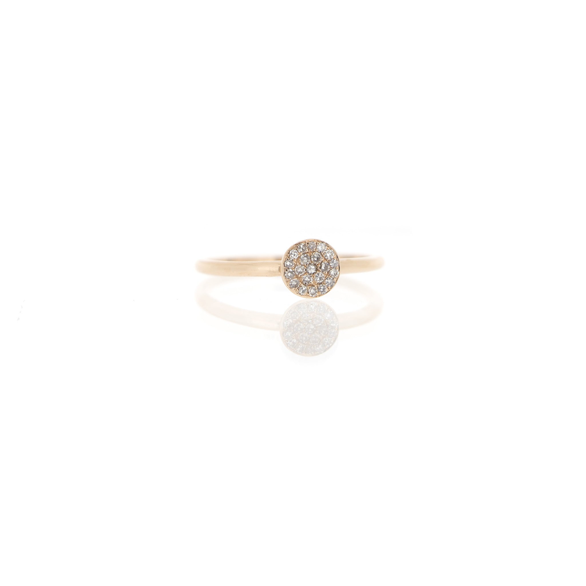 Diamond Disc Ring by Atheria Jewelry