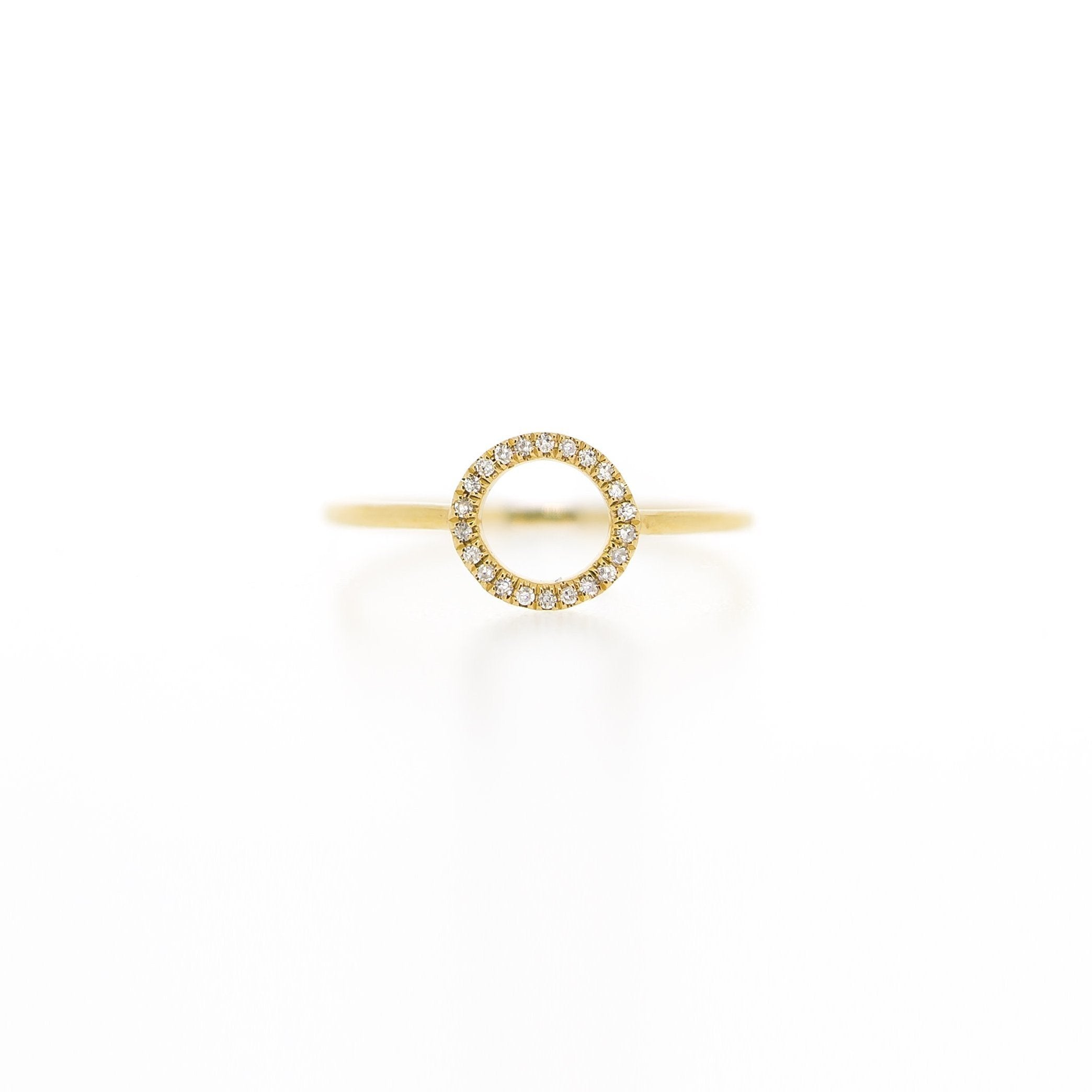 Halo Diamond Ring by Atheria Jewelry
