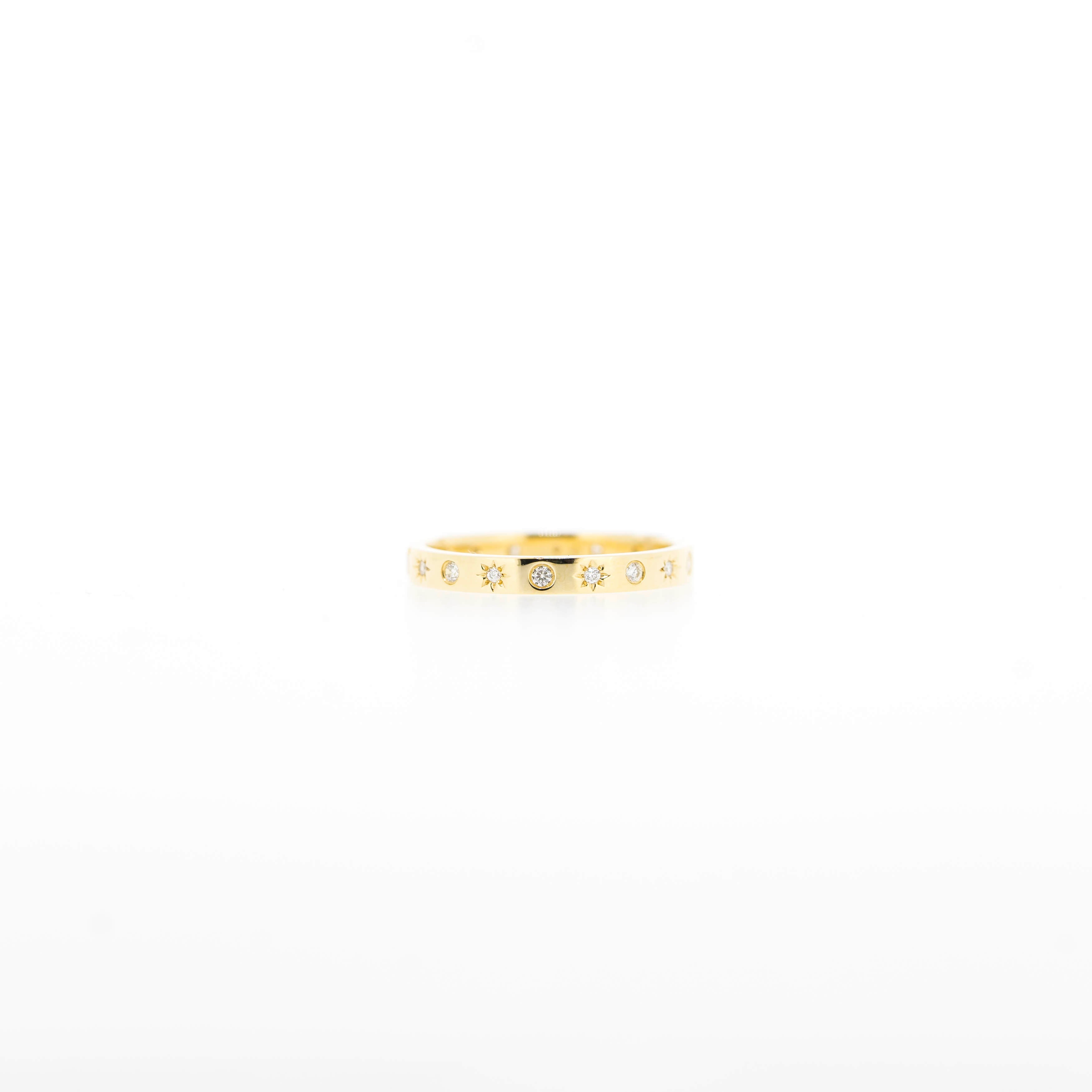 Sophia Diamond Band Ring in Yellow Gold
