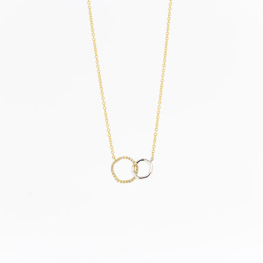 Olivia Organic Diamond Circle Necklace